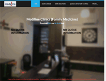 Tablet Screenshot of medilineclinics.com